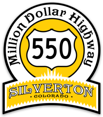 Million Dollar Highway Badge Sticker - Route 550 Gifts